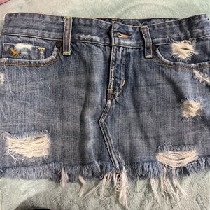 Abercrombie & Fitch Blue Denim Skirt